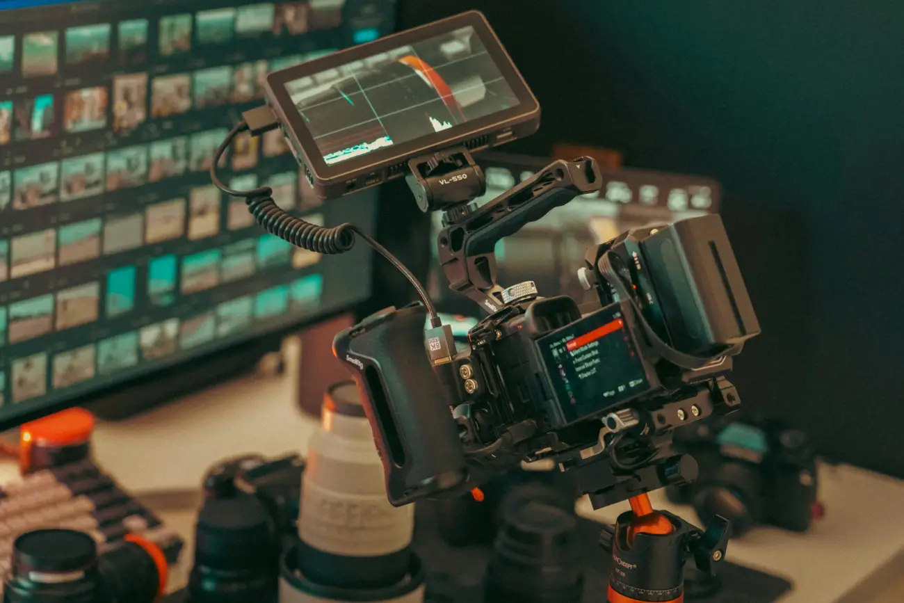 Professional Camera Rig with External Monitor